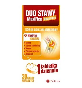 Duo Stawy MaxiFlex Glukozamina, tabletki musujące, 30 szt.