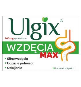Ulgix Wzdęcia Max, kapsułki miękkie, 15 szt.