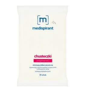 Medispirant, antyperspirant, chusteczki, 20 szt.