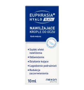 Euphrasia Hyalo 0,4%, krople do oczu, nawilzajace, 10 ml