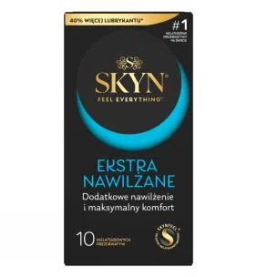Skyn Ekstra Nawilżane, nielateksowe prezerwatywy, 10 szt.