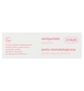 Ziaja MintPerfekt Sensitiv, pasta do zębów, przeciwpróchnicza, 75 ml