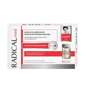 Radical Med, kuracja przeciw wypadaniu włosów dla mężczyzn, 5 ml, 15 ampułek