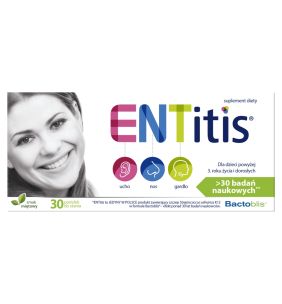 ENTitis, pastylki do ssania, smak miętowy, 30 szt.