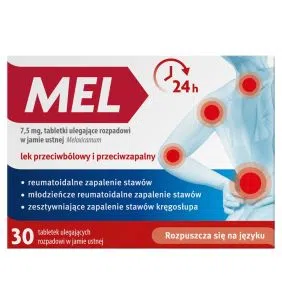 Mel, 7,5 mg, tabletki ulegające rozpadowi w jamie ustnej, 30 szt.
