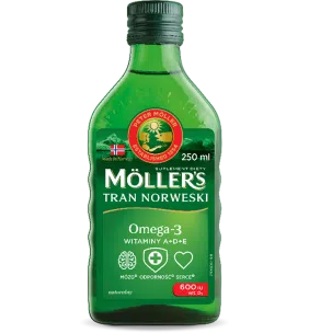 Mollers Tran Norweski naturalny, płyn, 250 ml