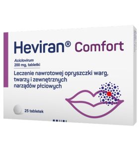 Heviran Comfort, 200 mg, tabletki, 25 szt.