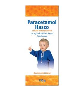 Paracetamol Hasco o smaku pomarańczowym, 120mg/5ml, zawiesina doustna, 150 g
