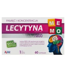 Lecytyna Memo 1200, kapsułki, 60 szt.