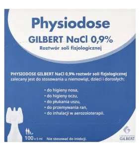 Gilbert NaCl 0.9%, roztw&oacute;r soli fizjologicznej, 100 ampułek po 5 ml