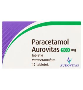 Paracetamol  Aurovitas, 500 mg, tabl., 12 szt