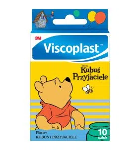 Viscoplast, Plastry Kubuś i Przyjaciele dekorowane plastry dla dzieci, 72 mm x 25 mm, 10 szt.