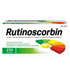 Rutinoscorbin, tabletki powlekane, 210 szt.