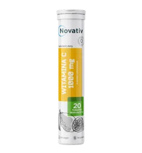 Novativ Witamina C 1000 mg, tabletki musujące, 20 sztuk