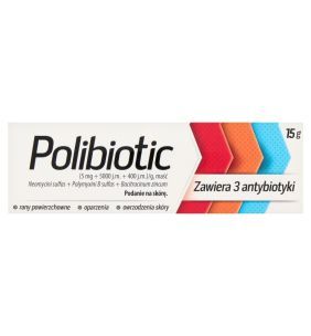 Polibiotic, (5 mg+5000 j.m.+400 j.m.g), maść, 15 g (tuba)