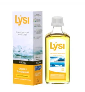 Lysi Tran islandzki o smaku cytrynowym, olej, 240 ml