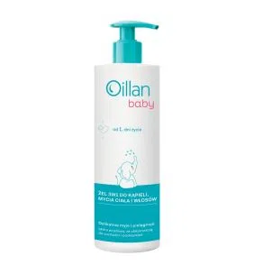 Oillan Baby, Żel 3w1 do kąpieli, mycia ciała i włosów, 400 ml