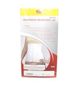 Pani Teresa pas brzuszny uniwersalny otwierany, szerokość 30 cm, rozmiar M