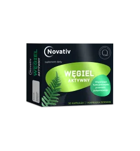 Novativ Węgiel Aktywny, kapsułki, 30szt