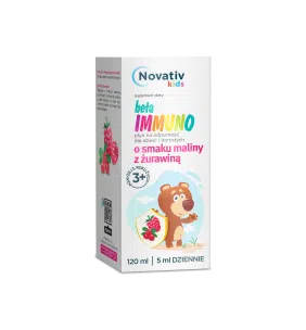 Novativ Kids Beta Immuno, płyn odporność, dla dzieci i dorosłych, 120ml