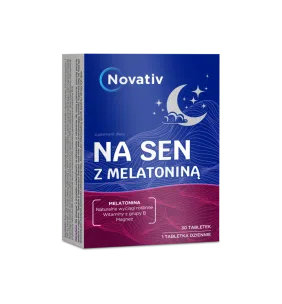 Novativ Na sen z melatonina, tabletki, 30 sztuk