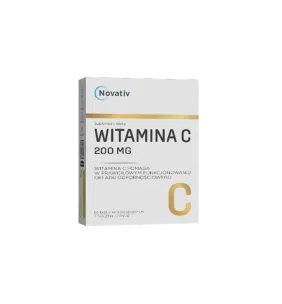 Novativ Witamina C 200 mg, tabletki, 60 sztuk