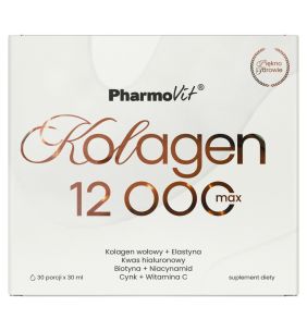 Pharmovit, Kolagen 12 000 Max, płyn, 30 ml, 30 szt.