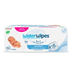WaterWipes, chusteczki nawilżane dla noworodków i niemowląt, 360 szt. (6x60)