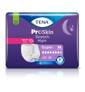 Tena Stretch ProSkin Super Night,piel-m,rozm.M,30szt(761194)
