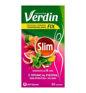 Verdin fix Slim, susz zioł., 2 g 20 sasz.