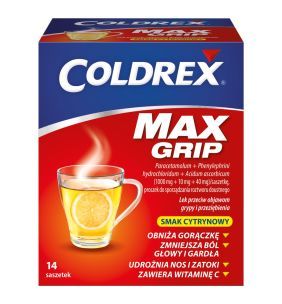 Coldrex MaxGrip, prosz.d/sp.roztw.doustn.,14 sasz.