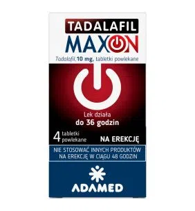 Tadalafil Maxon, 10 mg, tabl.powl., 4 szt