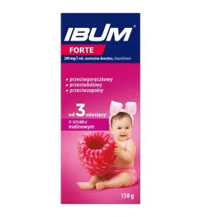 Ibum Forte, 200 mg/5ml, zaw.doust., sm.malinowy, 150 g