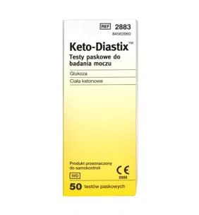 Test paskowy Ketodiastix, 50 pasków