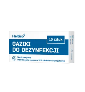 HELTISO gaziki do dezynfekcji, 10 szt.