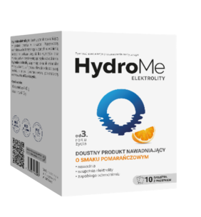 HydroMe Elektrolity doustny produkt nawadniający o smaku pomarańczowym, 10 saszetek   