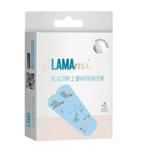LAMAmi plastry z opatrunkiem dla dzieci, 10 sztuk