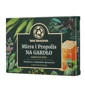 Mirra i Propolis na Gardło, pastyl.do ssania, 12 szt