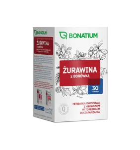 Bonatium Żurawina z borówką, herbatka owocowa z hibiskusem 30 szt
