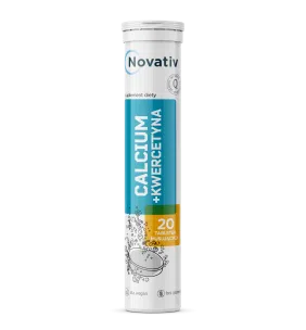 Novativ Calcium + Kwercetyna, tabletki musujące, 20 sztuk