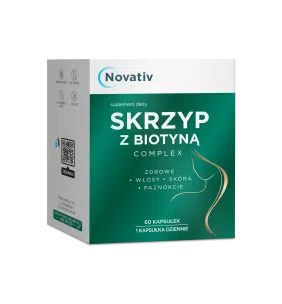 Novativ Skrzyp z biotyną complex, kapsułki, 60 sztuk