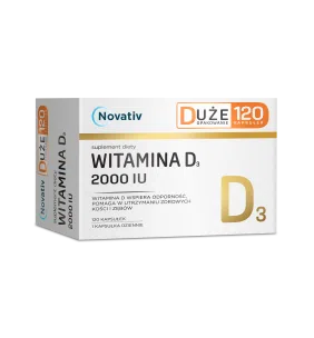 Novativ Witamina D3 2000 IU, kaps., 120 szt
