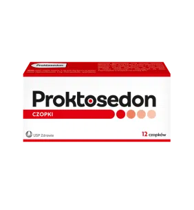 Proktosedon, czopki doodbytnicze, 12 szt.