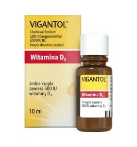 Vigantol,500mcg/ml(20 000IU/ml)krople doustne(i.rów),Bułg,10ml