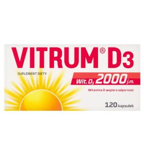 Vitrium D3 2000, kapsułki, 120 szt.
