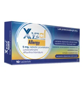 Xyzal Allergy, 5 mg, tabl.powl., 10 szt
