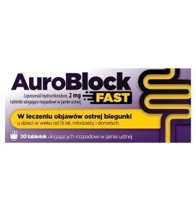 AuroBlock Fast, 2 mg, tabl.uleg.rozp.w j.ustn., 20 szt