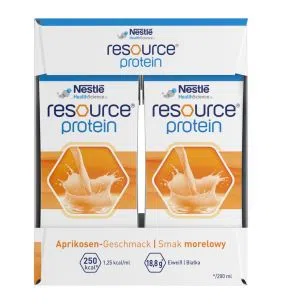 Resource Protein, płyn, sm.morelowy, 200 ml, 4szt