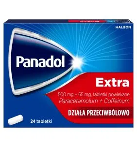 Panadol Extra, 500 mg+65 mg, tabl.powl., 24 szt