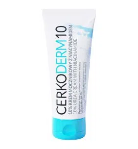 Cerkoderm 10 10%, krem z mocznikiem i niacymidem, 75 ml